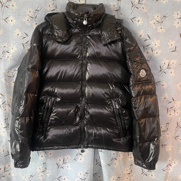 Moncler Maya Black Down Jacket - Picture 1 of 14